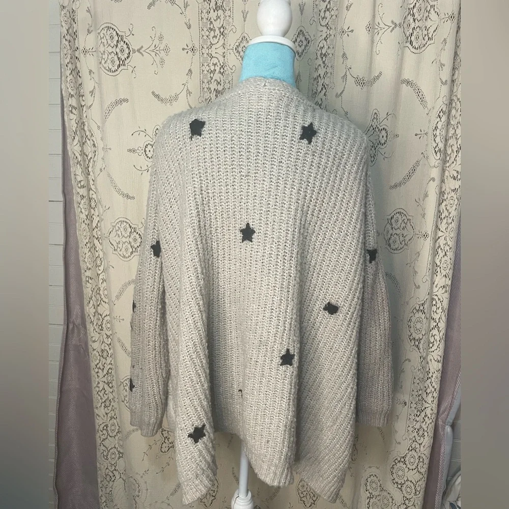 A’reve: cute cozy star cardigan sweater